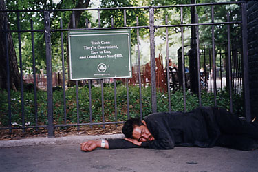 Image result for homeless in NYC parks